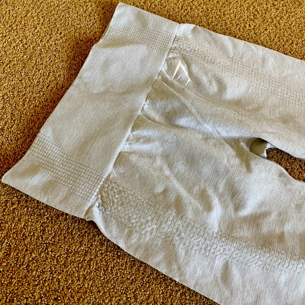Gymshark Vital Seamless Leggings-Light Grey Marl